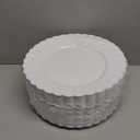Premium Hard Plastic Round White Plates  50 x 9 -Washable & Reusable - Party Supplies For Birthdays, Celebrations, Buffets, Fiestas, Catering & More