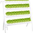 Hydroponics Growing System Kit 36 Plant Sites Food-Grade PVC-U Pipes Hydroponic Grow Kit Gardening System for Vegetables,Fruits,Herb
