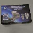 M MINGLE Ball Valve Pressure Washer, 3/8" Quick Connect Ball Valve for Power Washer Hose, 5000 PSI