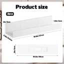 Rainmae 2 Pcs Window Plant Floating Shelves,10.6 Inch Wall-Mounted Plastic Window Sill Extender for Succulent Planters Micro Greens Herb Pots Indoor Shelves for Indoor Bathroom Kitchen Wall Shelf