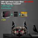 LocoLee Updated Light Kit Compatible with Lego TIE Interceptor (No Models Only Light) Creative Lighting Set Accessories Compatible with Lego 75382 TIE Interceptor Set (Standard Version Light Kit)