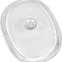 CorningWare French White 2-1/2-Quart Oval Glass Cover