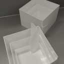 4Pcs Buffet Riser Dessert Table Display Set Stackable with Hollow bottoms Display Riser for Candy Jewelry Brunch Wedding