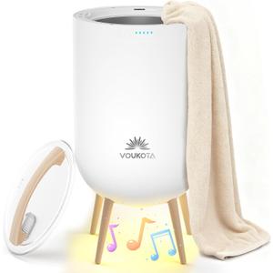 Towel Warmers for Bathroom, 23L Blanket Warmer with Bluetooth Speaker & Mood Light, Built-in Timer, Fits Two 40"x70" Towels, Blankets & Robes