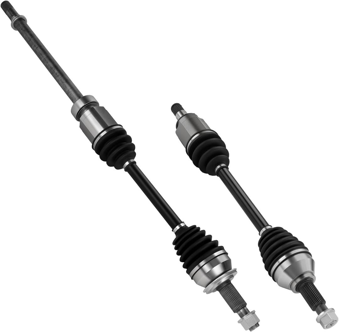 Front Left&Right CV Axle Shaft Set Fit for Nissan Pathfinder 2013-2015, for Infiniti QX60 2014 2015, for JX35 2013, V6 3.5L Engine, (For FWD Only), Replace for 66-6439 66-6446, 2 pcs CV Joint Shaft