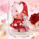 Valentines Day Gnomes, Resin Valentine's Figurines, Sweet Valentine's Day Gift, Valentines Gnomes Decor, Suitable for Home Decor, Weddings and Love Themed Events