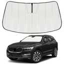 Windshield Sun Shade for Volvo XC60 2018-2025 2026, Front Window Visor Accessories, Accordion Folding Design Blocks Heat & UV Rays Maintain Cool Interior and Save Space