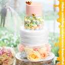 Choowin 2 Pcs Acrylic Cake Stand Fillable Cake Stand Floating Clear Cake Stand Cake Riser Cake Tier Cake Display Round Cake Stand Birthday Wedding Cake Stand Cylinder Stand for Party(10 inch,6 inch)