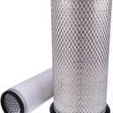 JZGRDN Inner & Outer Air Filter D5NN9601A D6NN9R500A Compatible with Ford New Holland 2600 2600 3000 3055 3100 3120 3150 3190 3600 3900 4000 4100 4600 4610 7100