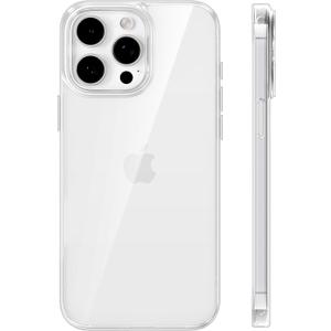 TORRAS Crystal Clear for iPhone 15 Pro Max Case, [Anti-Yellowing][Military-Grade Protection], Slim Transparent Anti-Scratch Back, Soft Bumper, Non-Slip Protective Phone Cover, Clear