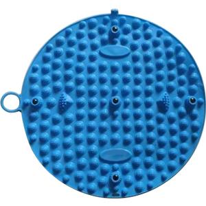 Foot Massage Mat Manual Foot Massagers Foot Reflexology Pad Foot Pressure Mat Walking Toe Plate Massage Pad for Woman Man (Blue)