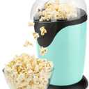Hot Air Popcorn Maker, 10-Cup Electric Pop Corn Popper machine with Measuring Cup & Butter Melter, Fast Popping & Oil-Free, BPA-Free kitchen appliances for Home Movie Nights & Parties - Aqua