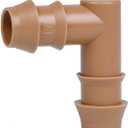 20-Pack Drip Irrigation Barbed Elbow Fittings, Fits 1/2”, 17mm .600” ID Drip Tubing