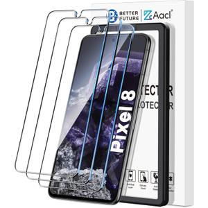 AACL 3-Pack for Google Pixel 8 Tempered Glass Screen Protector 9H Anti Scratch Bubble Free Pixel 8 Glass Screen Protector (6.2 inch) [Fingerprint Compatible][Easy Installation Tool]