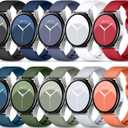 DaQin 10 Pack Bands Compatible with Samsung Galaxy Watch 7/6/5/4 40mm 44mm/Watch 6 Classic 43mm 47mm/Watch 5 Pro 45mm/Watch 4 Classic/Active 2 Band, 20mm Soft Silicone Sport Strap Wristbands Women Men