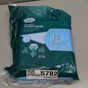 MED PRIDE Disposable Chux Pads 23in X 36in, Super Absorbent Bed Pads for Incontinence, Underpads for Adults, Kids, Pets (50 Count (Pack of 1) Blue/White)