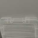 IRIS USA 19 QT Plastic Storage Box with Lid and Latches - 6 Pack - BPA-Free, See-Through Organizing Solution, Durable Nestable Stackable Containers, Secure Pull Handle - Clear