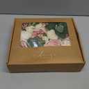 Ling's moment Fake Flowers Box, Faux Artificial Greenery Stems Foam Roses Silk Peony Eucalyptus Fabic Flower for Centerpieces Bouquet Wedding Vase Floral Decorations, Cream & Blush, Deluxe Combo