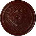 Ekena Millwork CM22TNBMF 22" OD x 1 3/4 P Trinity Ceiling Medallion (fits Canopies up to 3"), Hand-Painted, Brushed Mahogany