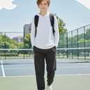 PATPAT Boys Sweatpants Athletic Pants Fleece Joggers Gray 5-6 Years, XS