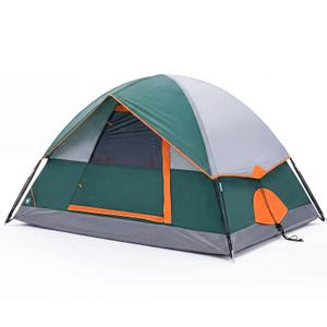 NEWBULIG 2-4 Person Camping Tent, Lightweight 5 Min Easy Setup, Waterproof Windproof Dome Tent with Rainfly for Outdoor, Hiking, Backpacking, Beach, Green