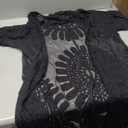 Blooming Jelly Womens Bathing Suit Cover Up 3/4 Sleeve Mesh Swimsuit Coverup Long Floral Beach Lace Kimono Summer Cardigan