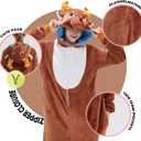 SWEETXIN Adult Unisex Onesie Pajamas Halloween Christmas Cosplay Costume Suit for Women and Men (M)