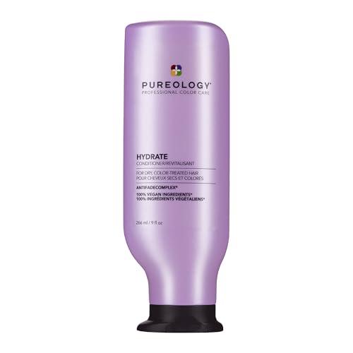 Pureology Hydrate Conditioner - For Dry or Color Treated Hair, Nourishing Conditioner to Restore Moisture and Seal in Hydration, Vegan, 9 Fl Oz
