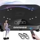 Vibration Plate Exercise Machine, Power Waver Vibration Plate Platform for Lymphatic Drainage, 9 Modes Whole Body Workout Vibrating Fitness Platform for Weight Loss & Shaping