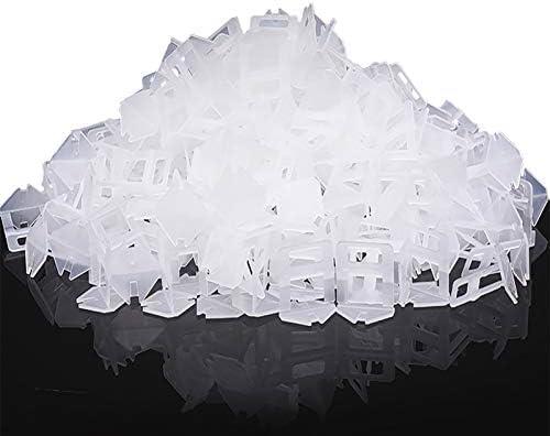 DGSL Tile Leveling System Clips - 500-Piece DIY Tiles Leveler Spacers - Tile Leveling System for Professional Ceramic Tile and Stone Installation (1/8 Inch)