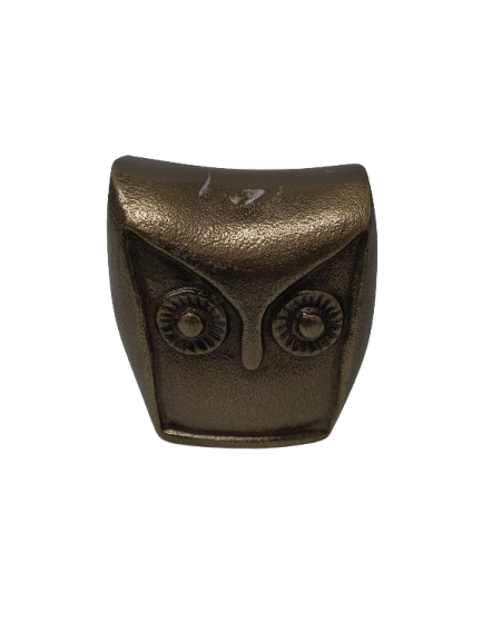 3.6IN Aluminum Owl Gold
