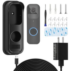 Doorbell Adapter for Blink Doorbell Camera, Doorbell Transformer Shell with 18ft/5.5m Waterproof Cable Continuously Supply Your Video Doorbell 2021 2023 Version