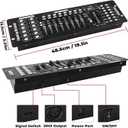 192 DMX Controller Use for Editing Program of Stage Lighting,DMX 512 DJ Controller Stage Light Controller Panel DMX Console for Party Music Show Christmas and Halloween