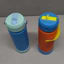 Fimibuke Kids Insulated Water Bottle, 18oz BPA FREE Kids Cups with Straw Double Wall Vacuum Tumbler 18/8 Stainless Steel Leak Proof Toddler Water Bottle for School Boys Girls (2 Pack, Ocean Life)