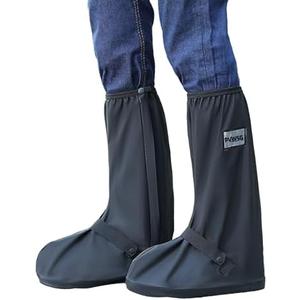 Waterproof Shoe Covers for Rain with Reflector Reusable Waterproof Rain Cover for Shoes Non-Slip PVC Snow Boot Covers 2 Pack