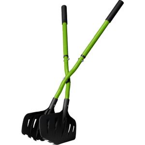 Earthwise 50002 Gator Grabber Telescoping Leaf Clean-Up Tool, Green/Black