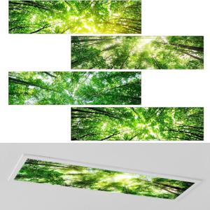 4 Pcs 1 x 4 Feet Fluorescent Lights Covers Magnetic Ceiling Light Cover with 8 Magnets Fluorescent Light Filters for School Classroom Home Drop Lamp Decor (Forest) 4 Pcs 1 x 4 Feet Fluorescent Lights Covers Magnetic Ceiling Light Cover with 8 Magnets Fluorescent Light Filters for School Classroom Home Drop Lamp Decor (Forest)