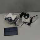 3000LM Solar Lights Outdoor with Motion Sensor,4 Head 270° Wide Angle Street Area Lights,IP65 Waterproof Security Lighting with 3 Modes(Remote,2 Pcs)