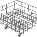 5304535380 Dishwasher Upper Rack Replacement Parts for Frigidaire Dishwasher Upper Basket Drawer Dish Rack Kenmore Crosley FFCD2413US4A FBD2400KB12B FFBD2406NS9B Top Dishrack Tray Assembly 1 Pack