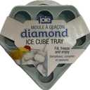 Joie Diamond Ice Cube Tray, Diamond-Shaped Silicone Mold, BPA Free, Dishwasher Safe