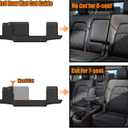 Auxko All Weather Floor Mats Cargo Mat Back Seat Mat Fit for Nissan Pathfinder 7&8 Seat 2026 2025-2022 TPE Floor Liner Trunk Mat Pathfinder Accessories All Season Odorless Anti-Slip Black