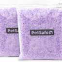 PetSafe ScoopFree Premium Crystal Cat Litter - Outperforms Clay Litter - Refill Packs - Reusable Tray Compatible - Lavender Scent - 4.3 lb Bags - 2 Pack