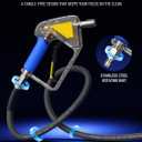 XENDYWASHER Short Swivel Pressure Washer Gun Pro, Stubby Pressure Washer Gun with 3/8" Smooth & 1/4" Quick Connector, Self-Locking Quick Connect Compatible with Hose Foam Cannon Car Wash Foam Gun