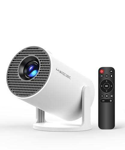 Magcubic Mini Projector with WiFi and Bluetooth, 4K Support Smart Portable Projector, Small Proyector with 200ANSl & AutoKeystone, 180° Rotation HY300Pro Video Proyector for Bedroom, Movie, Outdoor