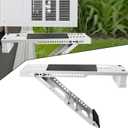 Aozzy Window Air Conditioner Bracket- Universal AC Support Bracket Heavy Duty, Support Up to 85lbs, Designed for 5000-12000 BTU A/C UnitsAC Holder Fits Single Or Double Hung Windows, White