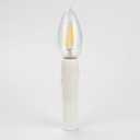 DiCUNO E12 Candle Socket Covers, 4 Inch Candelabra Base, Plastic Candle Covers Sleeves for Chandelier, 10 Pcs