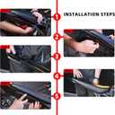 Extended Seat with Fender Kit for Surron Light Bee,21'' Cushion + Inner Fender + Rear Fender with Metal Brackets for Dirt Bike Surron Light Bee S and X - Black