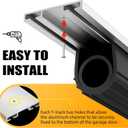 Jin&Bao Garage Door Bottom Seal with Pre-drilled Aluminum Track Retainer Base Kit, Heavy Duty U+O Ring Combination Weather Stripping Seals (8FT)