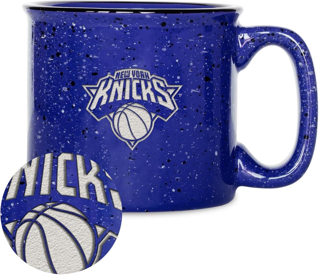 Rico Industries NBA Basketball 12oz Laser Engraved Campfire Mug