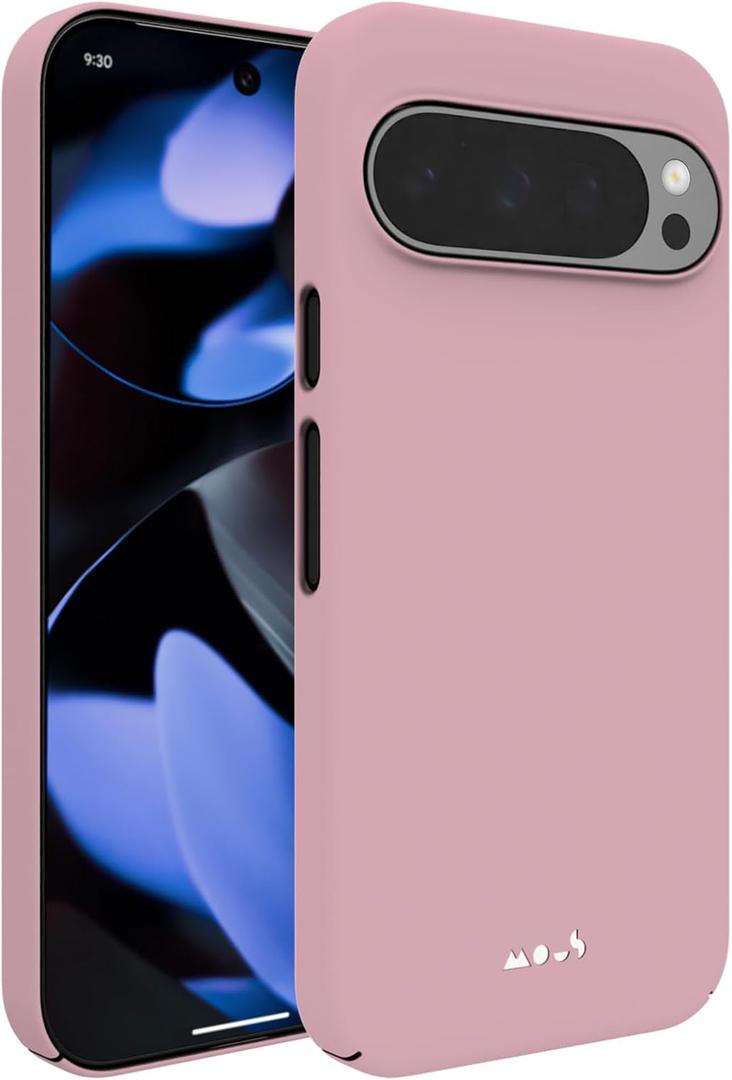 Mous for Google Pixel 9 Pro Case MagSafe Compatible - Super Thin - Magnetic Phone Cover - Blush Pink